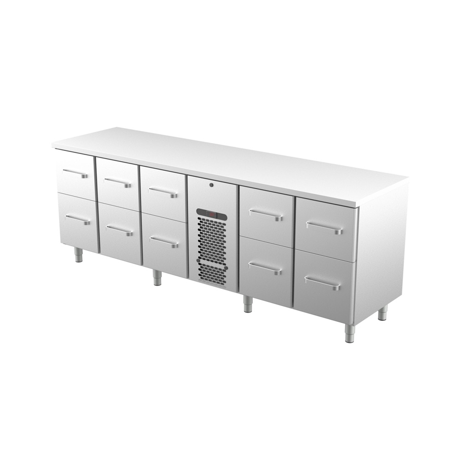 REFRIGERATED BAR COUNTER FOR BEVERAGES 2400mm