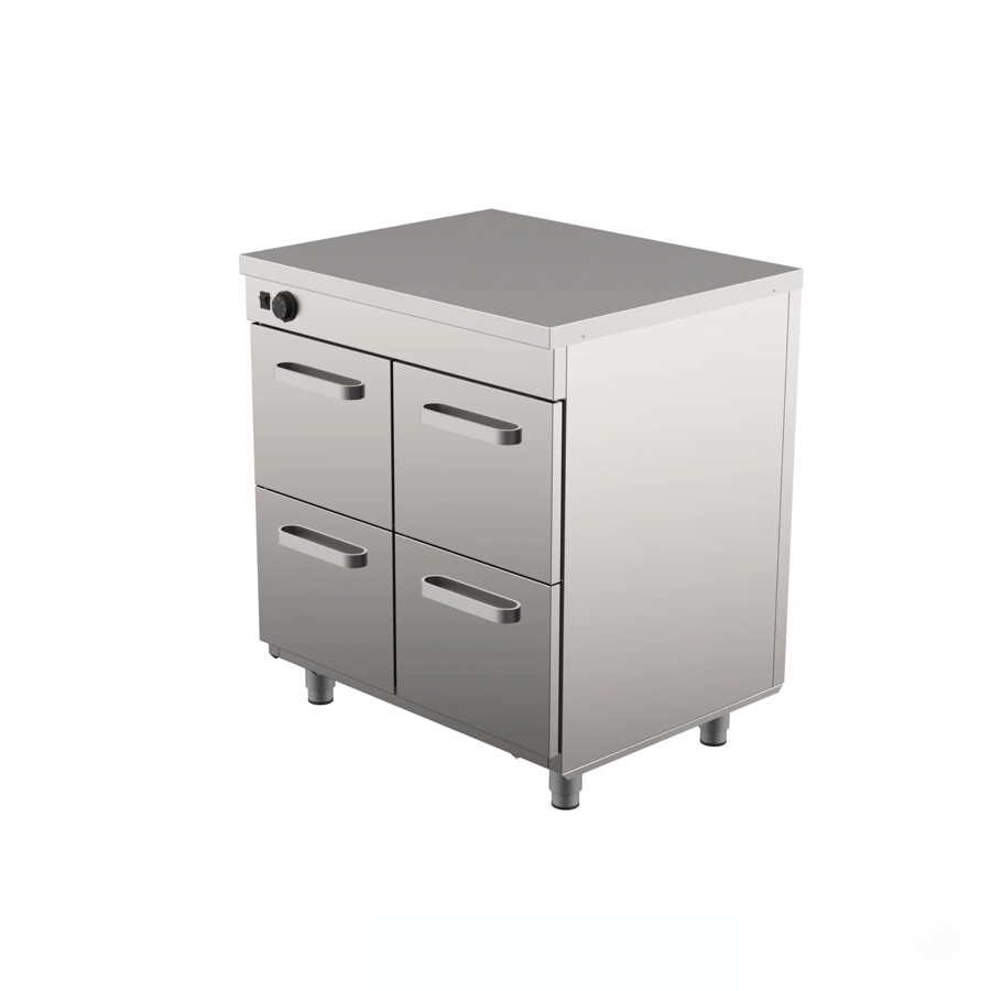 HEATED CUPBOARD WITH 4 DRAWERS