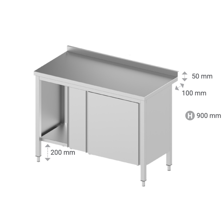 CUPBOARD WITH SLIDING DOORS 1100*700*900H mm