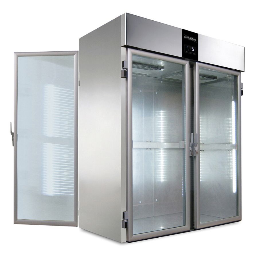 ROLL-THROUGH REFRIGERATED GlASS CABINET