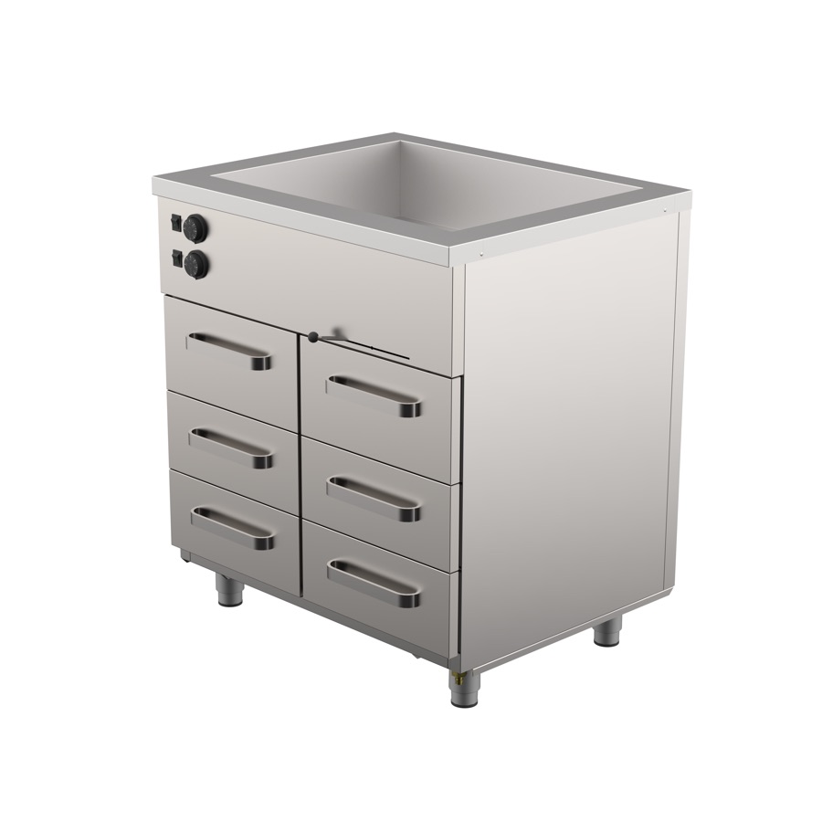 BAIN-MARIE WITH HEATED CUPBOARD 106
