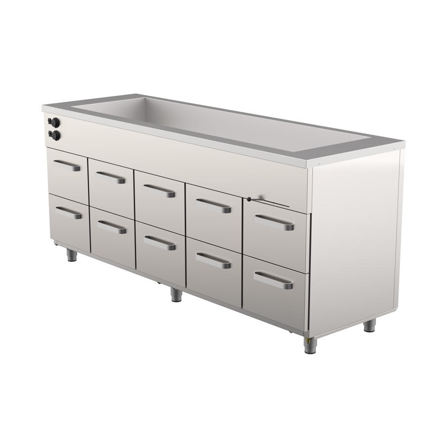 BAIN-MARIE WITH HEATED CUPBOARD 09