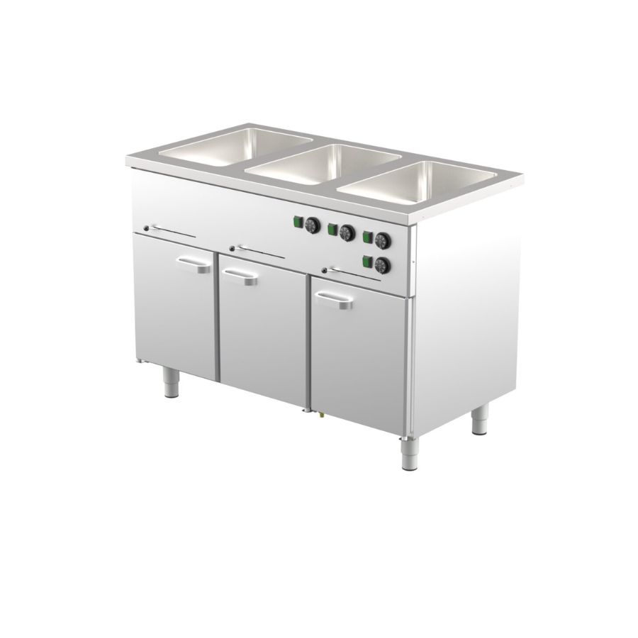 BAIN-MARIE WITH HEATED CUPBOARD 120