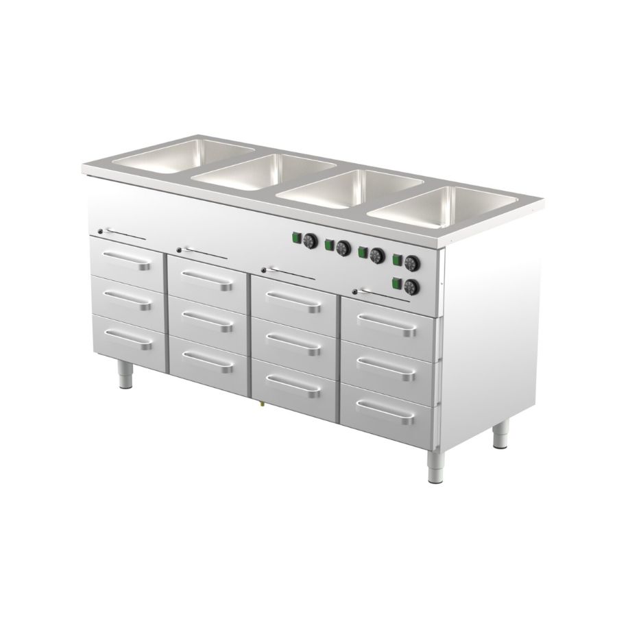 BAIN-MARIE WITH HEATED CUPBOARD 012