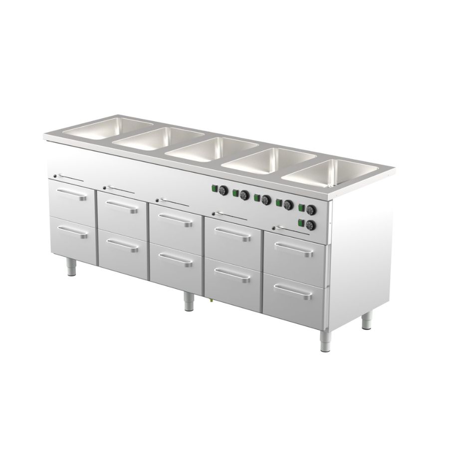BAIN-MARIE WITH HEATED CUPBOARD 20