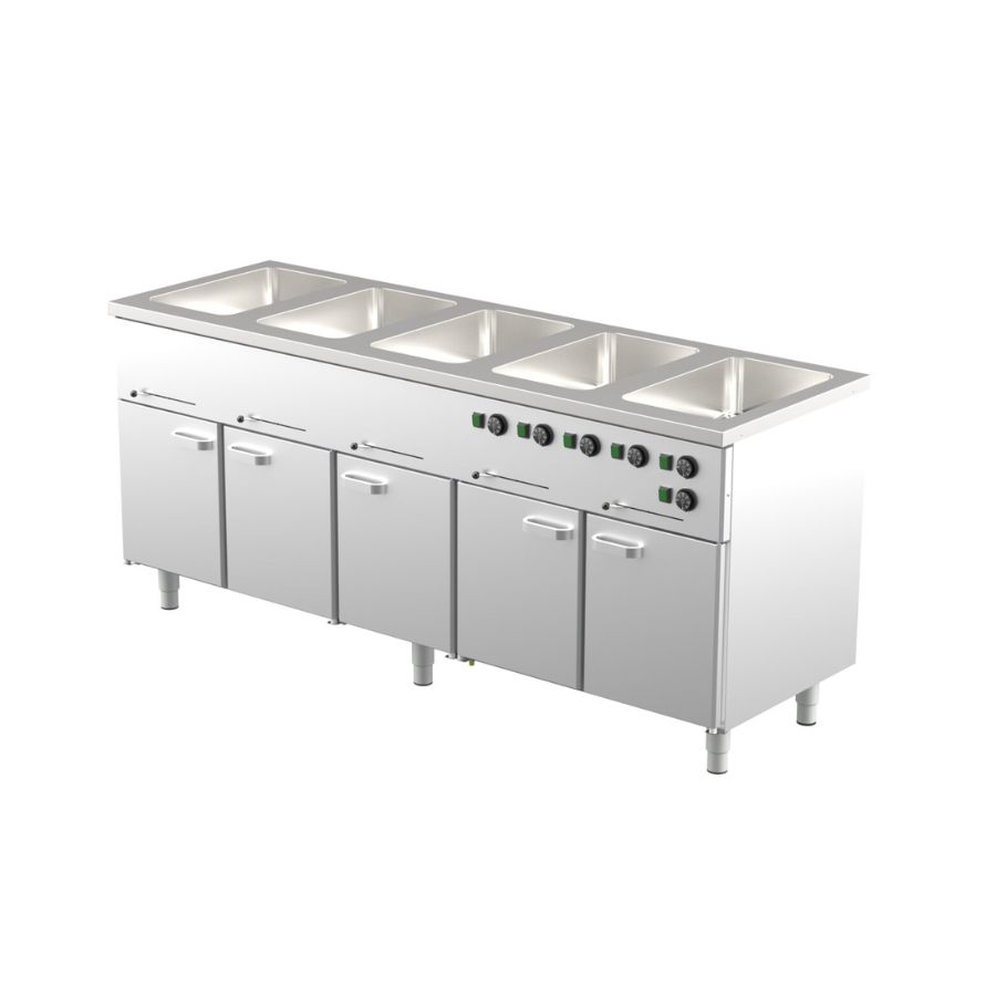 BAIN-MARIE WITH HEATED CUPBOARD 50