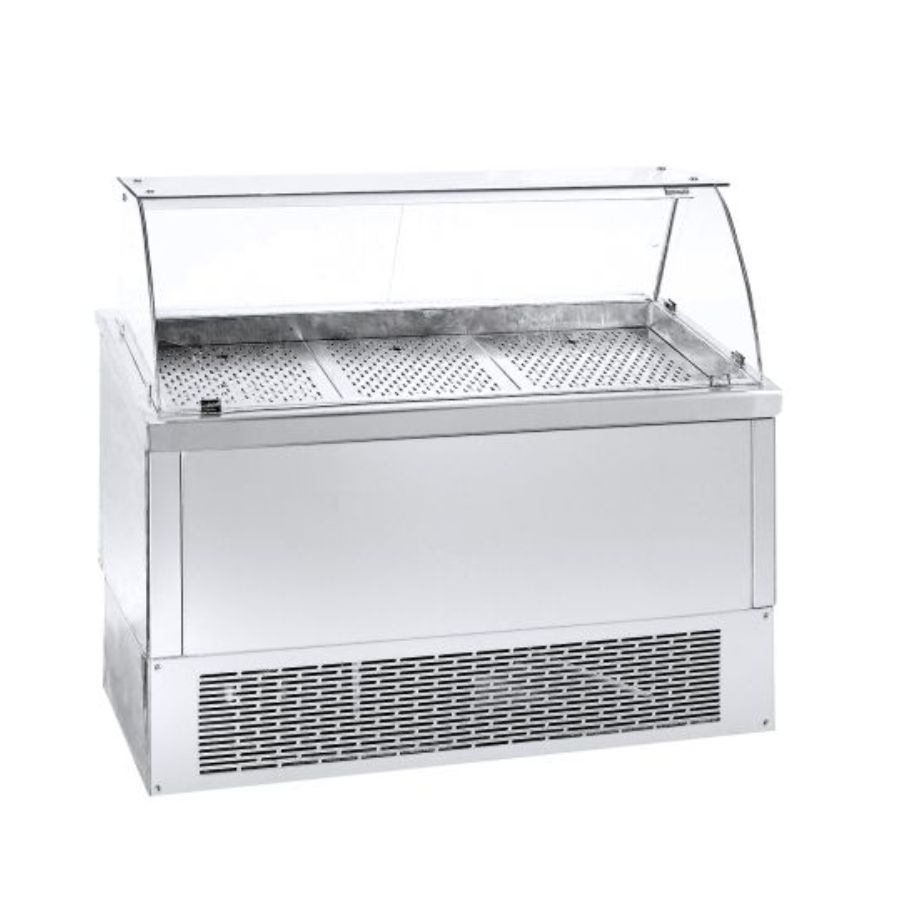REFRIGERATED FISH DISPLAY WITH COMPRESSOR 03