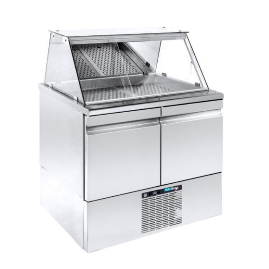 REFRIGERATED FISH DISPLAY WITH COMPRESSOR 089