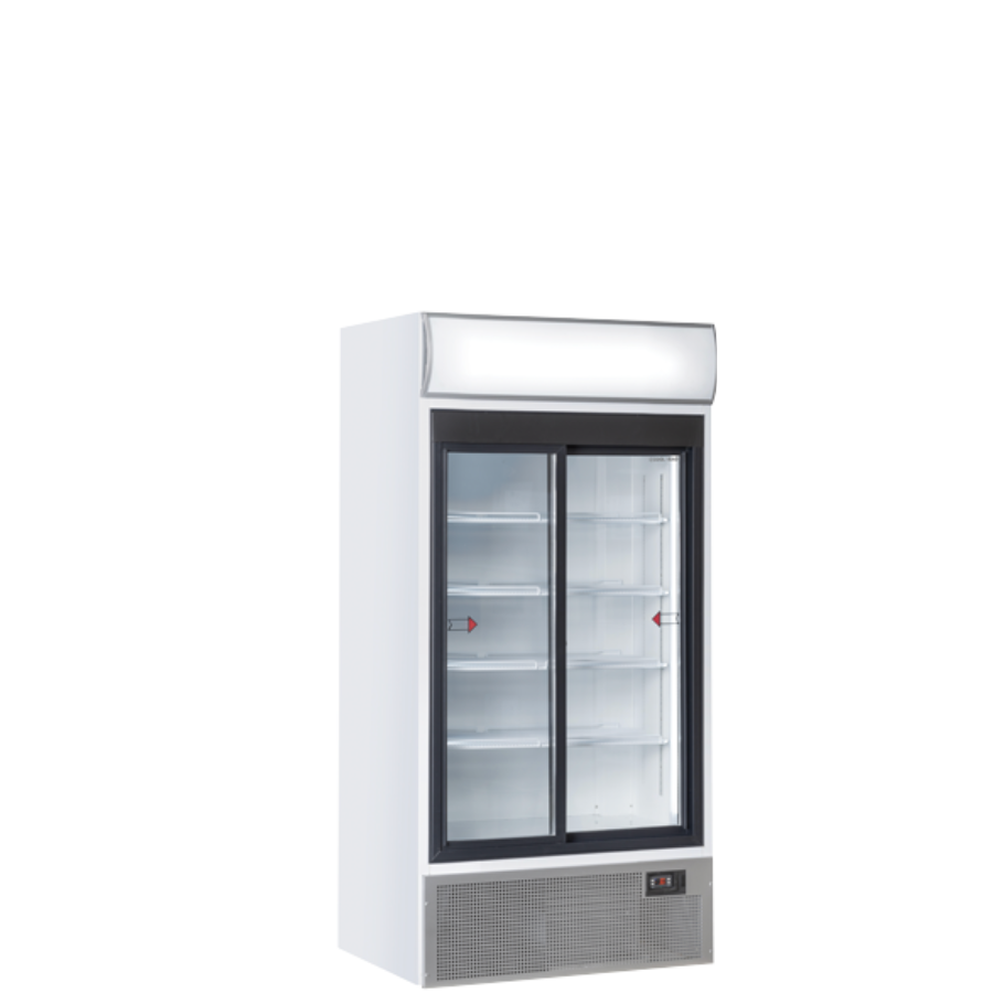 UPRIGHT DRINK COOLER WITH ADVERTISING PANEL TKG 800S - 800 Lt