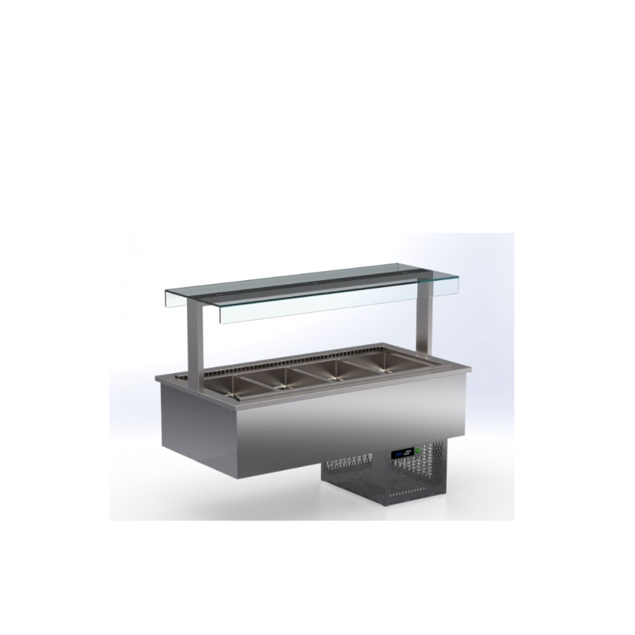 VENTILATED REFRIGERATED DROP IN BAINMARIE 4 GN – 1/1