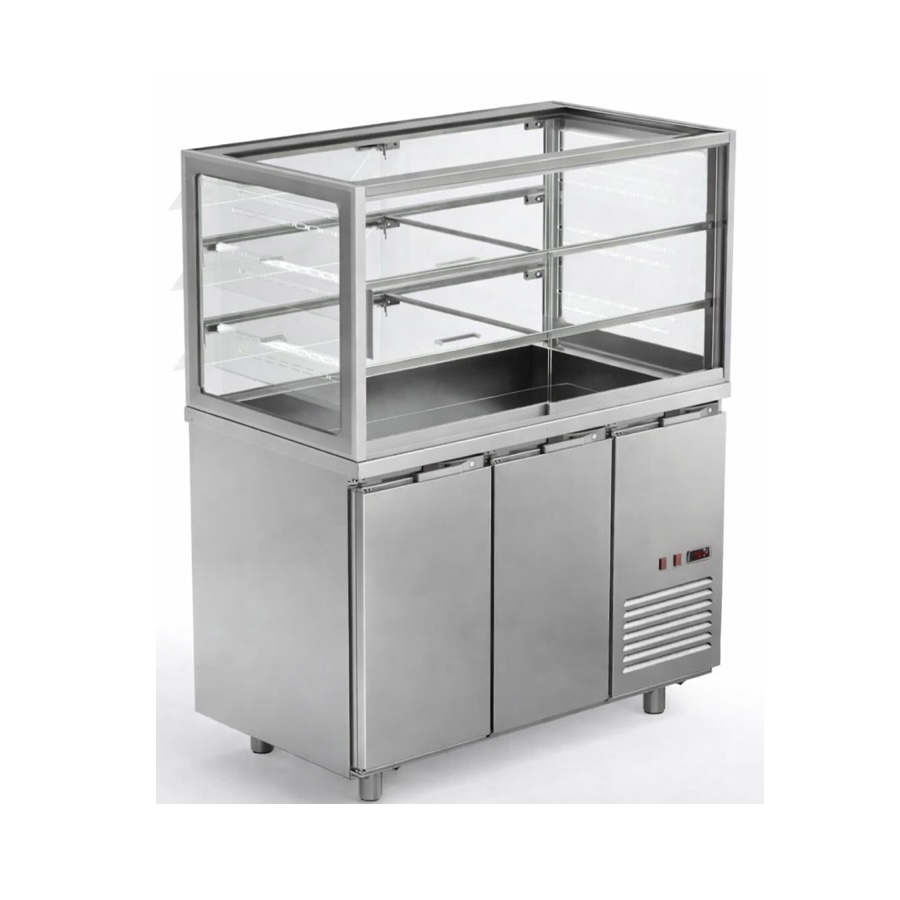 SELF SERVICE DISPLAY WITH FLAP DOORS 1200mm