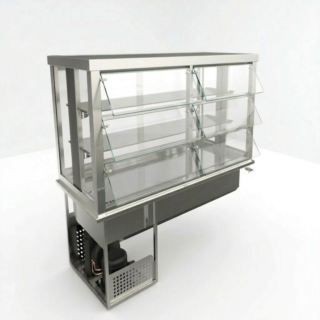 REFRIGERATED SELF SERVICE DISPLAY DROP IN 800 mm