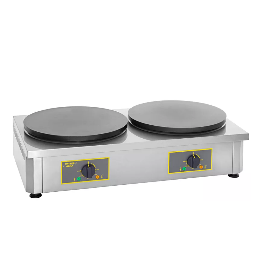 DOUBLE AND PROFESSIONAL ELECTRIC CREPE MAKER – 2 PLATES OF Ø350 MM