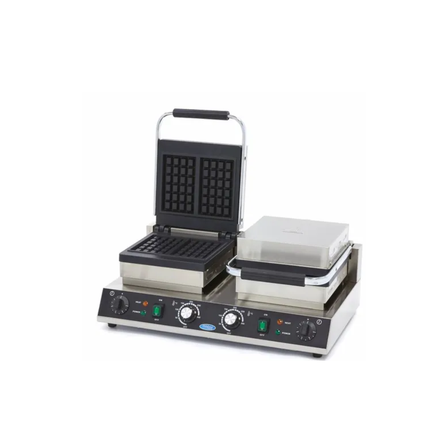 WAFFLE MAKER - 4 PIECES - BELGIAN - DOUBLE