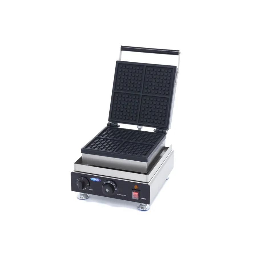 WAFFLE MAKER - 4 WAFFLES - MINI SQUARES - REFURBISHED