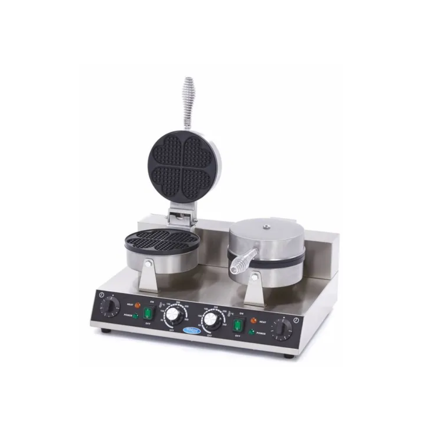 WAFFLE MAKER - 8 WAFFLES - HEARTS - DOUBLE - REFURBISHED