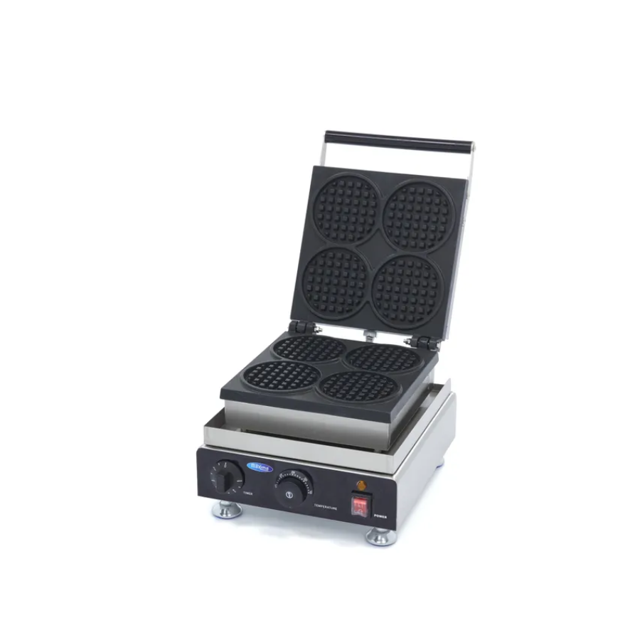 WAFFLE MAKER - 4 WAFFLES - MINI ROUNDS