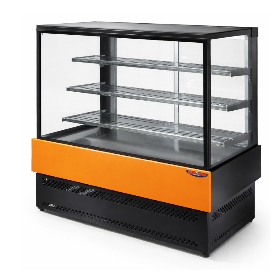 HOT DISPLAY WITH STRAIGHT TEMPERED GLASS