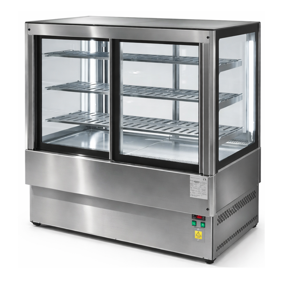 HOT DISPLAY WITH 4 SLIDING DOORS