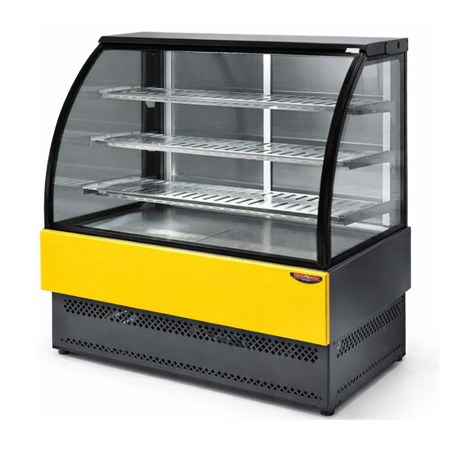 HOT DISPLAY WITH CURVED TEMPERED GLASS