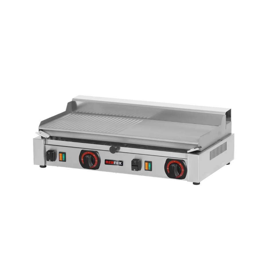 FRY-TOP GRIDDLE PLATE ELECTRIC COMBINED COUNTER TOP 230 V | REDFOX - PD 2020 MB