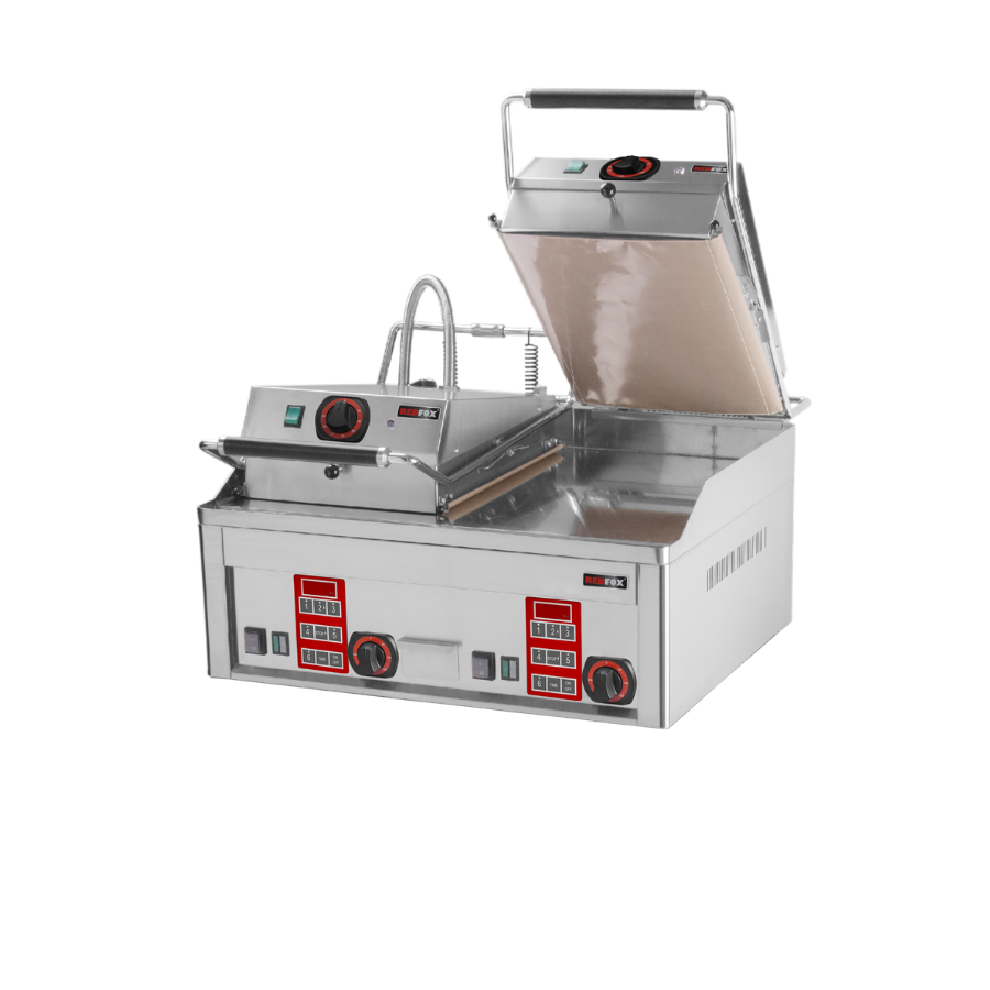 FRY-TOP GRIDDLE PLATE ELECTRIC SMOOTH CHROM | REDFOX - FTHC 60 ED + 2X KD 30 T