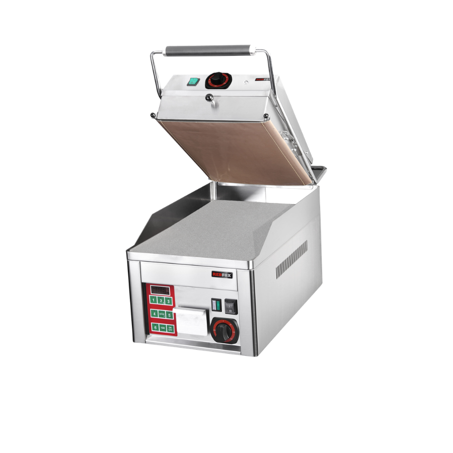 GRILLING BOARD ELECTRIC SMOOTH DURABLE CHROME WITH CONTACT PLATE | REDFOX - FTHC 30 ED + KD 30 T