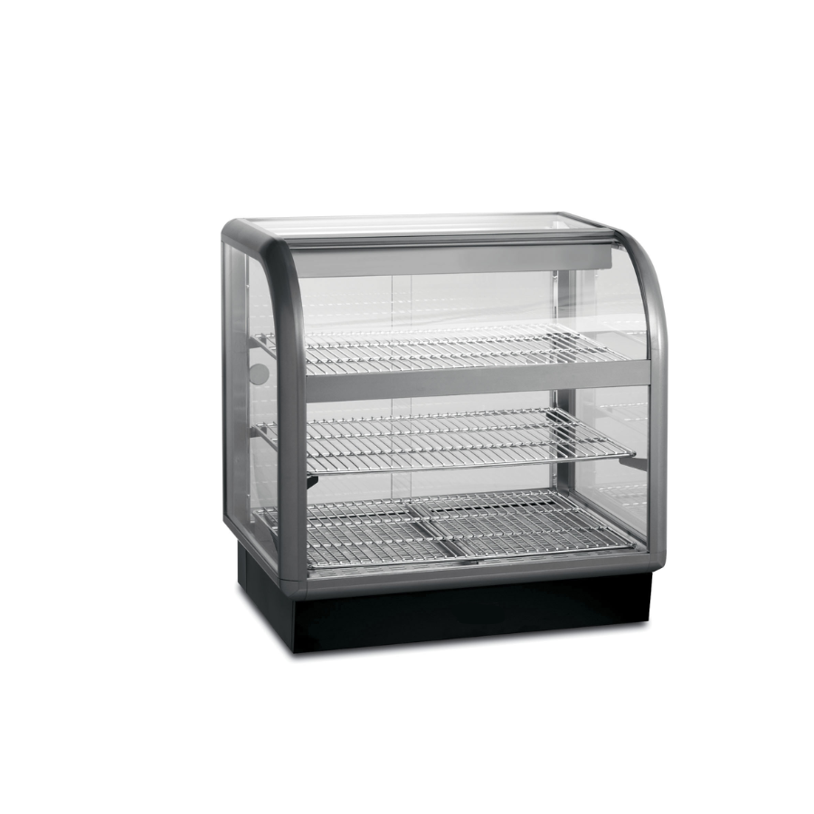 C6H/75S - SEAL 650 SERIES COUNTER-TOP CURVED FRONT HEATED MERCHANDISER – SELF-SERVICE – W 750 MM – 1.52 KW