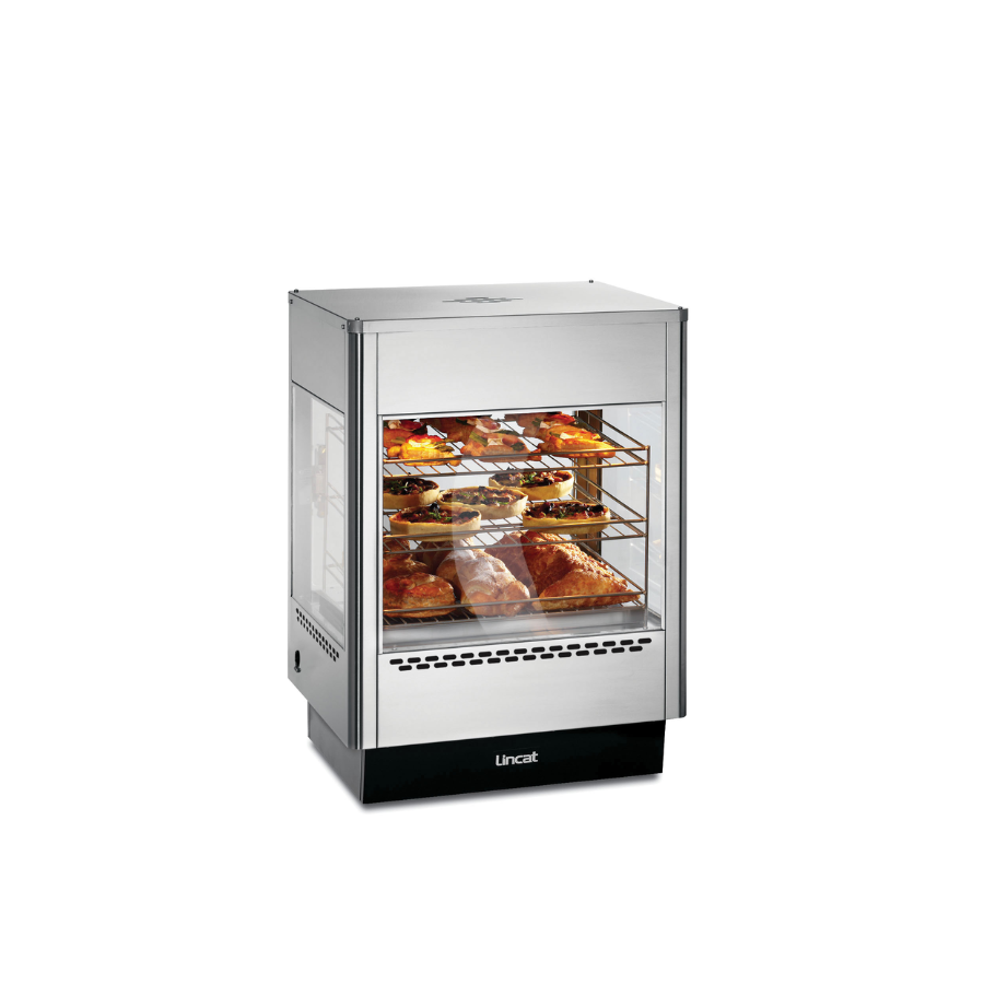 UMS50D - SEAL COUNTER-TOP UPRIGHT HEATED MERCHANDISER – STATIC RACK – TWO DOORS – W 562 MM – 1.4 KW