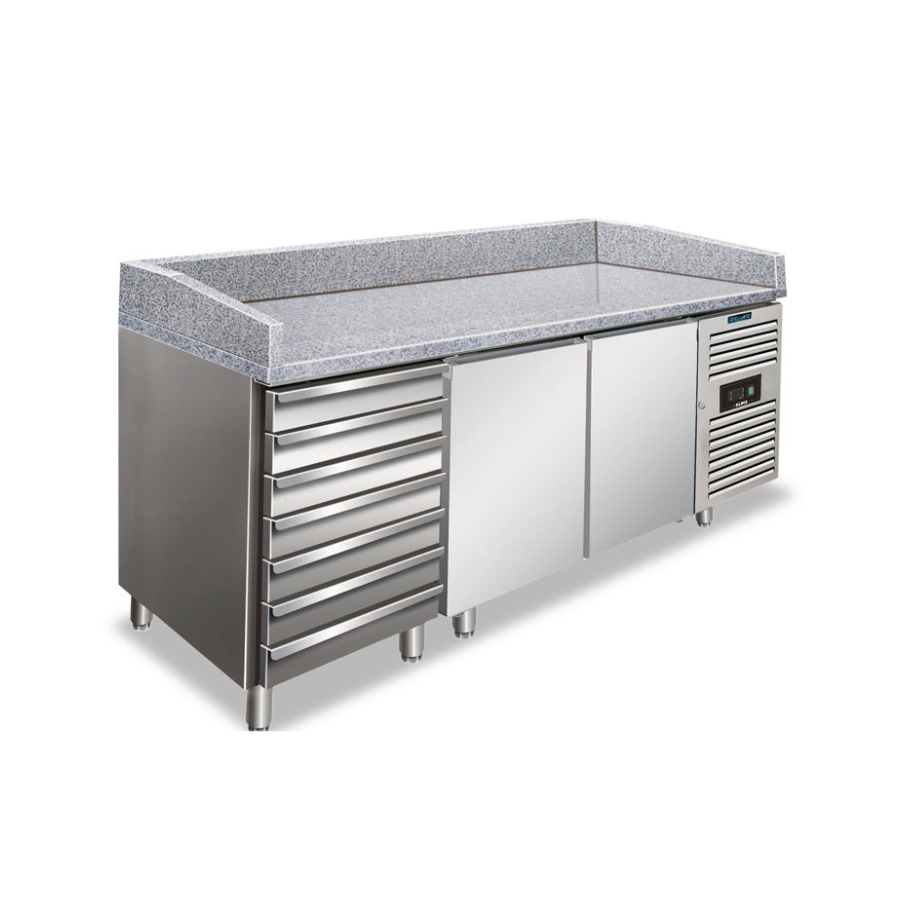 VENTILATED PIZZA COUNTER PZF 02 C