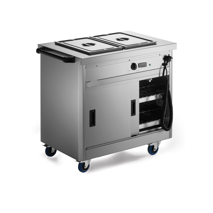 P6B2 - PANTHER 670 SERIES FREE-STANDING HOT CUPBOARD – BAIN MARIE TOP – 2GN – W 980 MM – 2.6 KW