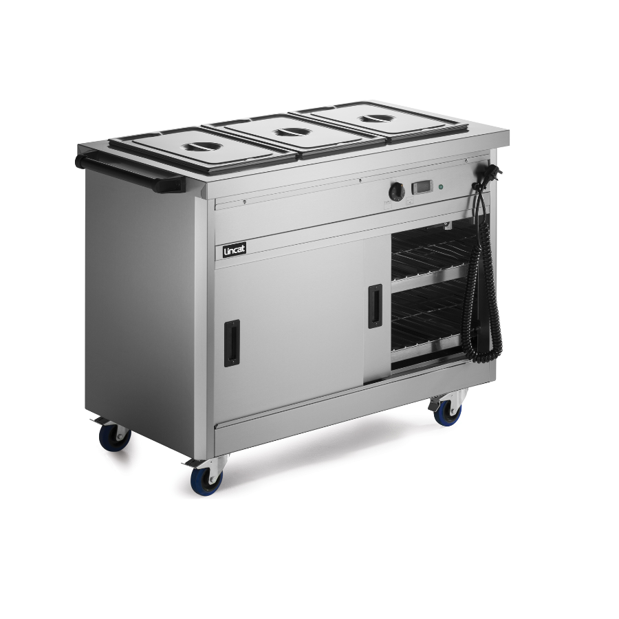 P6B3 - PANTHER 670 SERIES FREE-STANDING HOT CUPBOARD – BAIN MARIE TOP – 3GN – W 1205 MM – 2.8 KW