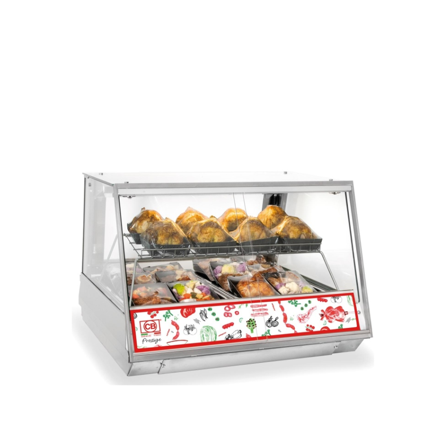 VENTILATED HOT TABLE-TOP DISPLAY COUNTER SELF 2076 LED