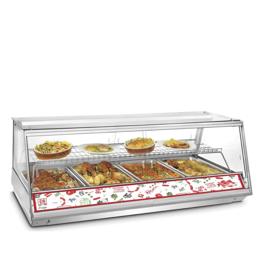 VENTILATED HOT TABLE-TOP DISPLAY COUNTER SELF 4143 LED