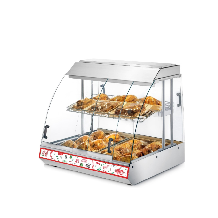 VENTILATED HOT TABLE-TOP DISPLAY COUNTER EVB 076 SELF LED