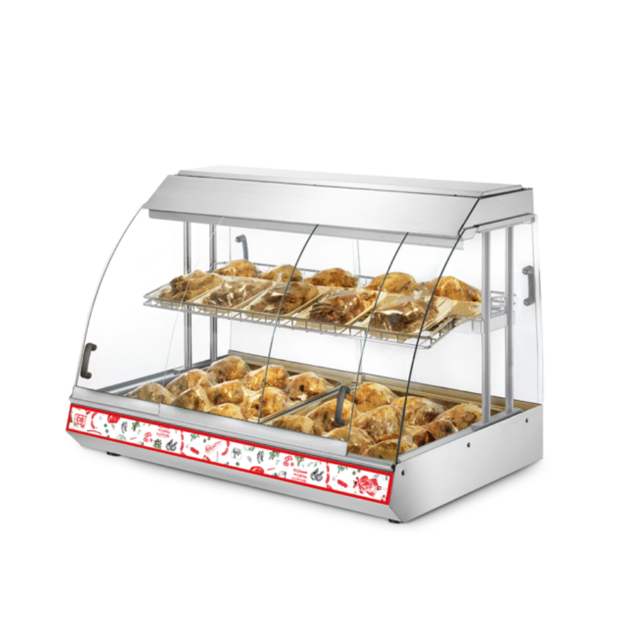 VENTILATED HOT TABLE-TOP DISPLAY COUNTER EVB 120 SELF LED