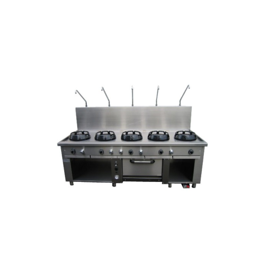 FIVE BURNER CHINESE GAS RANGE CC/05F