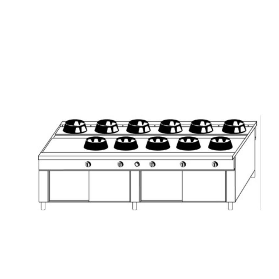 ELEVEN BURNER CHINESE RANGE CC/11