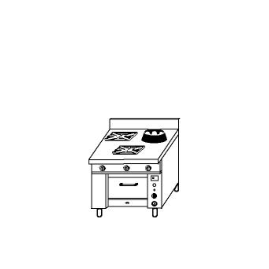 THREE BURNER EURASIA RANGE EUR/03F