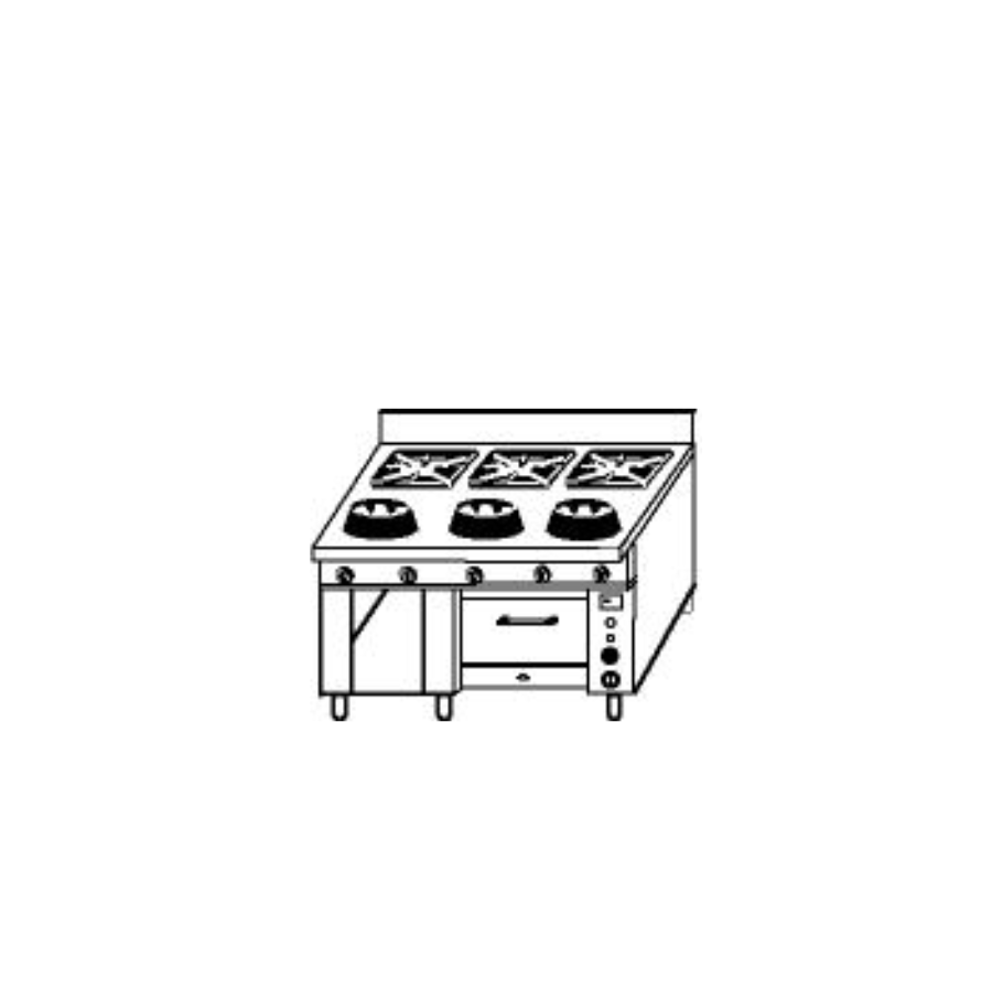 SIX BURNER EURASIA RANGE EUR/06F