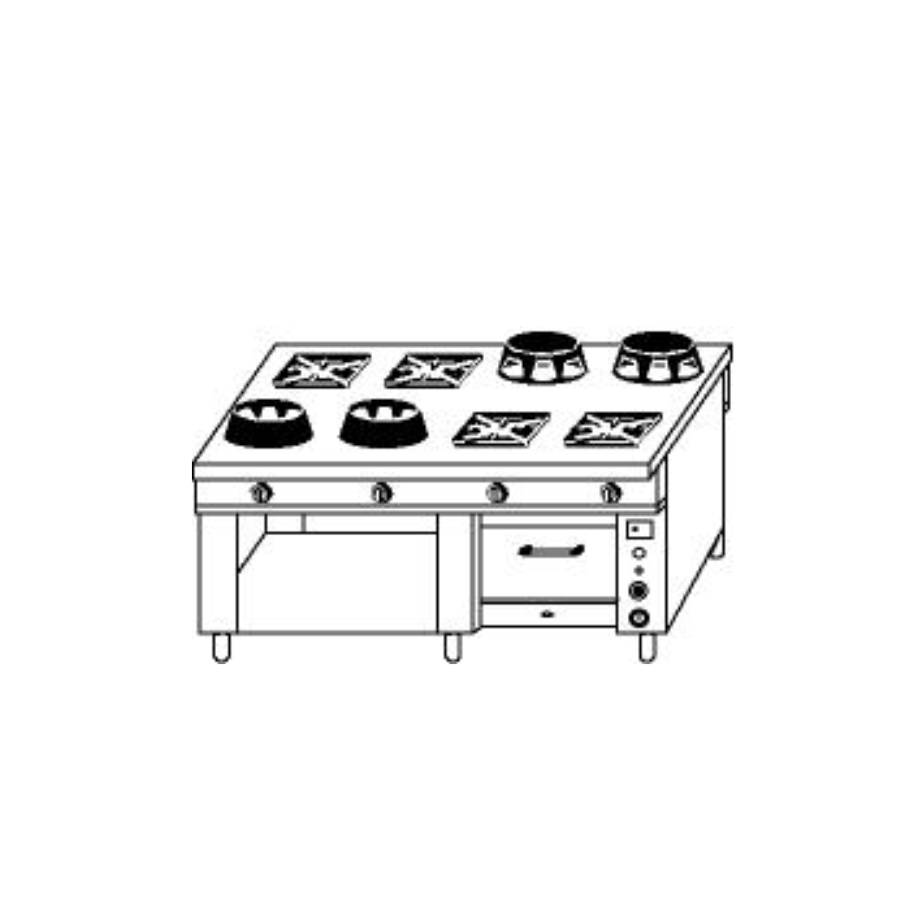 EIGHT BURNER EURASIA RANGE EUR/08F