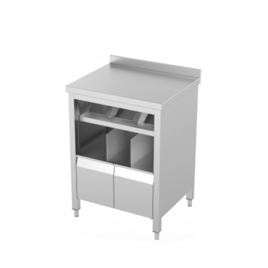 TABLE TO HOLD PACKING BUCKETS AND NAPKINS Z-NP