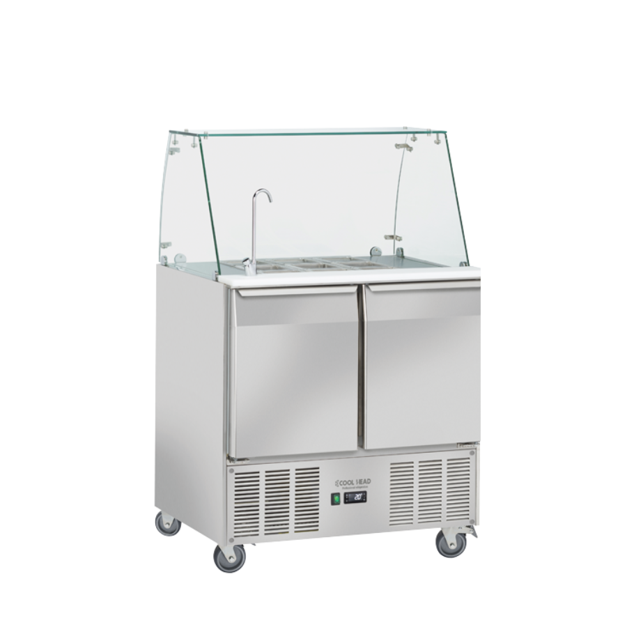 BB 90 - GN1/1 REFRIGERATED SALADETTE (OPEN TOP AND FAUCET)
