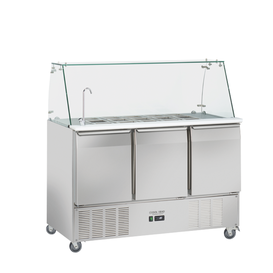 BB 93 - GN1/1 REFRIGERATED SALADETTE (OPEN TOP AND FAUCET)
