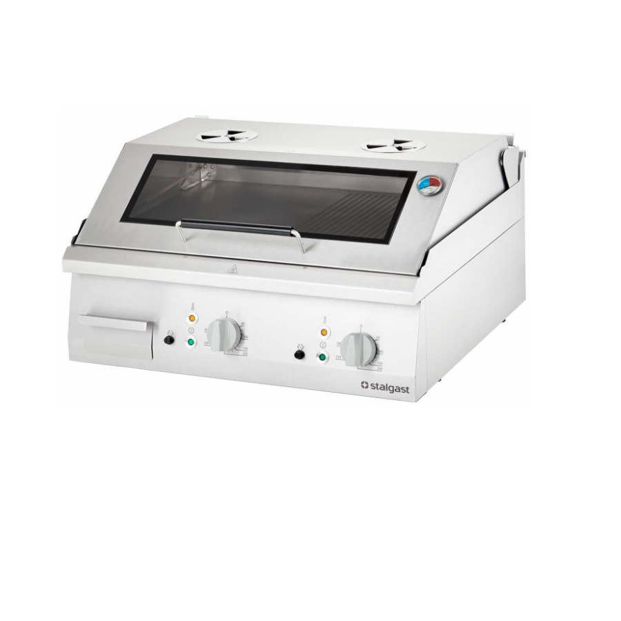 ELECTRIC GRILL SMOOTH WITH LID 8.1 KW