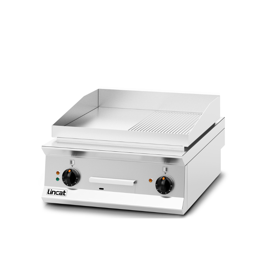 OPUS ELECTRIC COUNTER-TOP GRIDDLE – RIBBED PLATE – W 600 MM – 8.0 KW