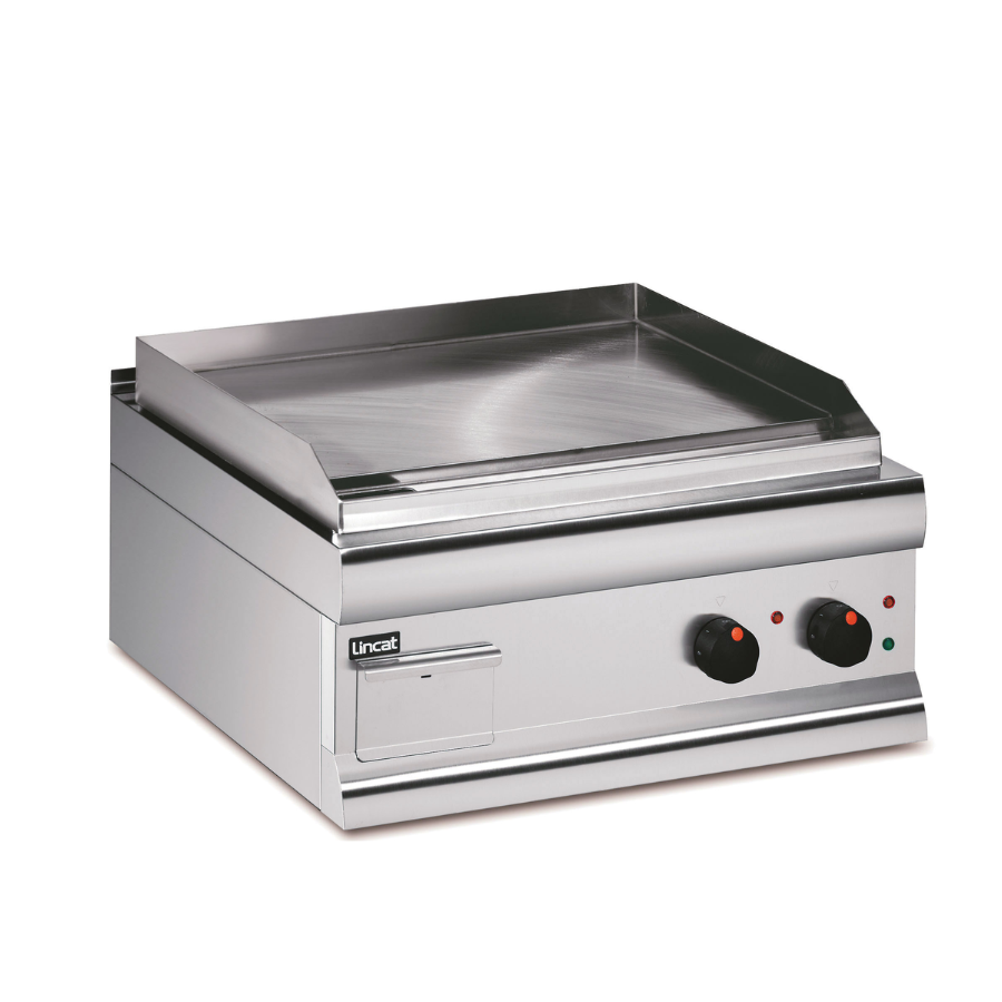 ELECTRIC COUNTER-TOP GRIDDLE – STEEL PLATE – TWIN ZONE – W 600 MM – 4.0 KW