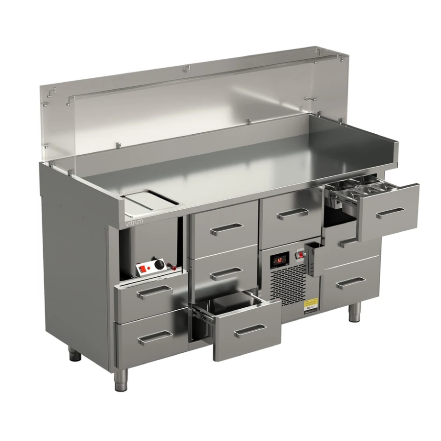 HOT DOG STATION SAUSAGE WARMER 1660MM