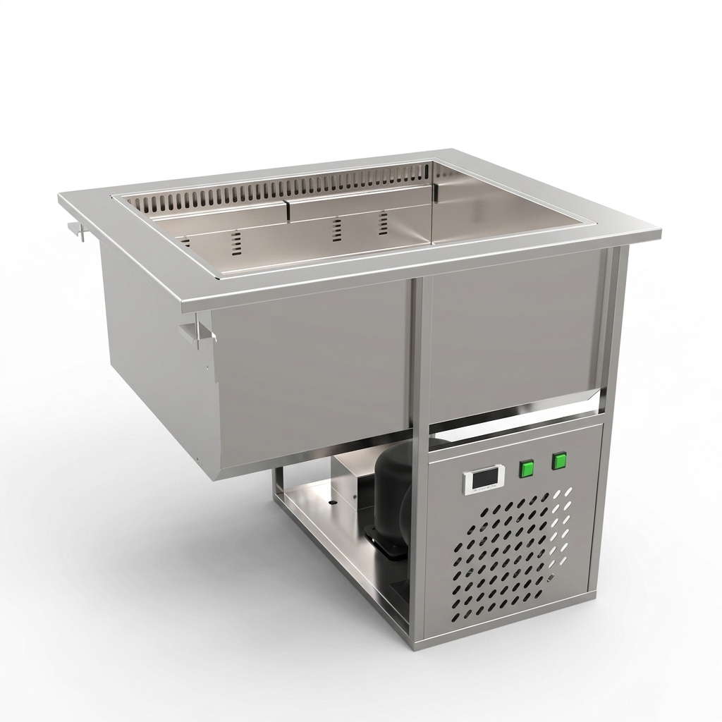 VENTILATED REFRIGERATED WELL 2 GN 1/1 DROP-IN