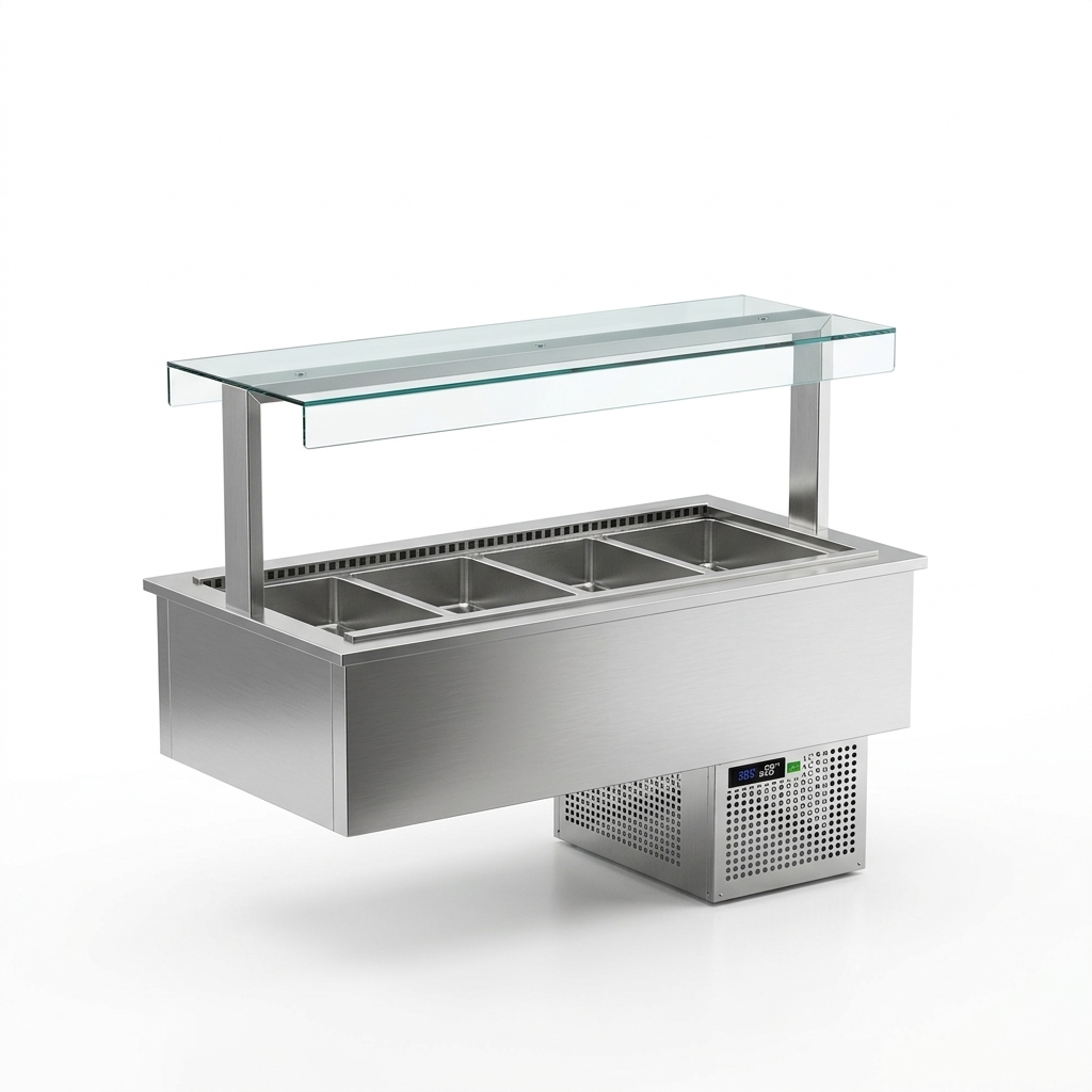 VENTILATED REFRIGERATED DROP IN BAINMARIE 6 GN – 1/1